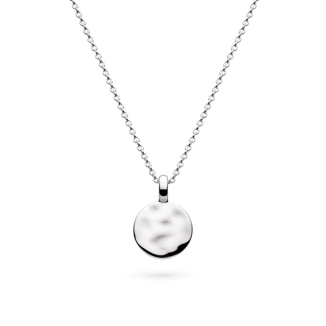 Kit Heath Mirage Reflect Rhodium Plated Round Disc Mini 18 Necklace 91221RP