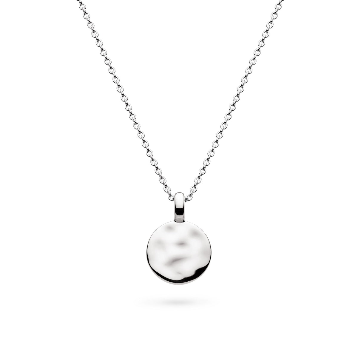 Kit Heath Mirage Reflect Rhodium Plated Round Disc Mini 18 Necklace 91221RP