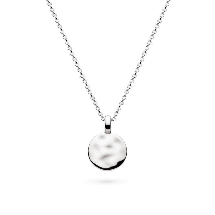Kit Heath Mirage Reflect Rhodium Plated Round Disc Mini 18 Necklace 91221RP