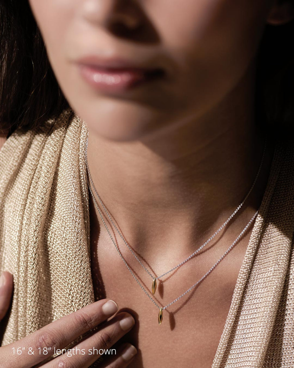 Kit Heath Glint Golden Gold Plated Two-Tone Mini 18? Necklace 91252GRP