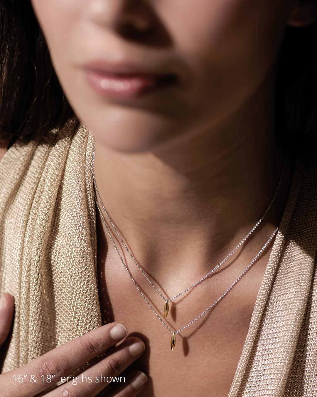 Kit Heath Glint Golden Gold Plated Two-Tone Mini 18? Necklace 91252GRP