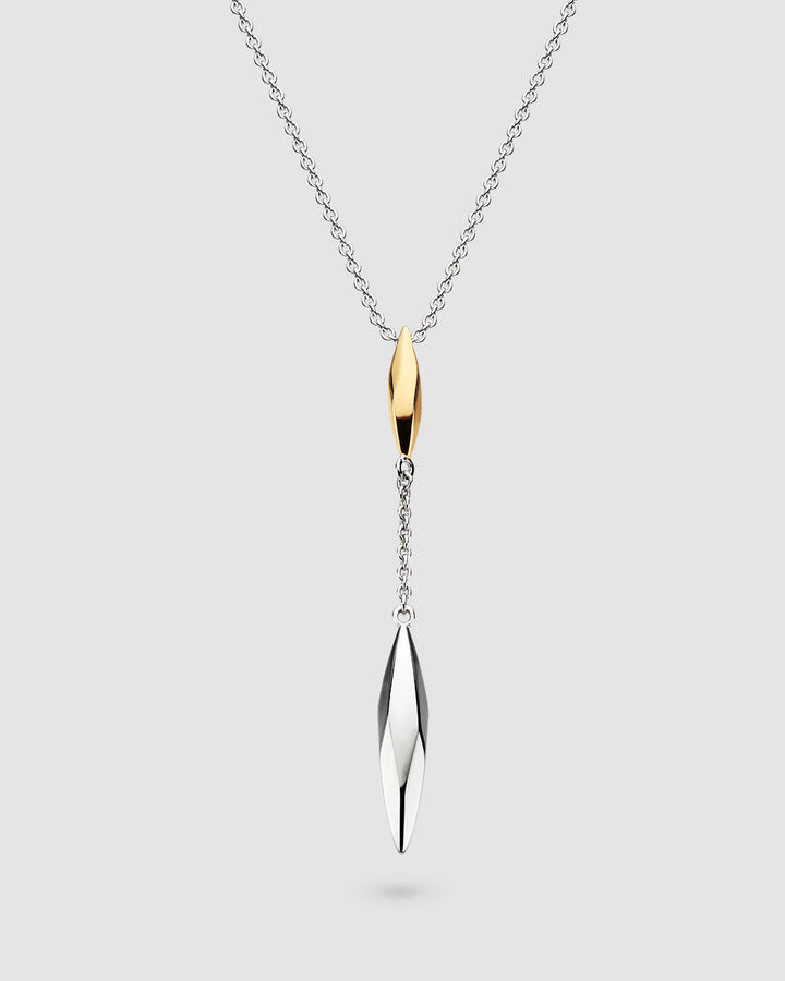 Kit Heath Glint Golden Gold Plated Two-Tone Lariat Style 18? Necklace 91254GRP