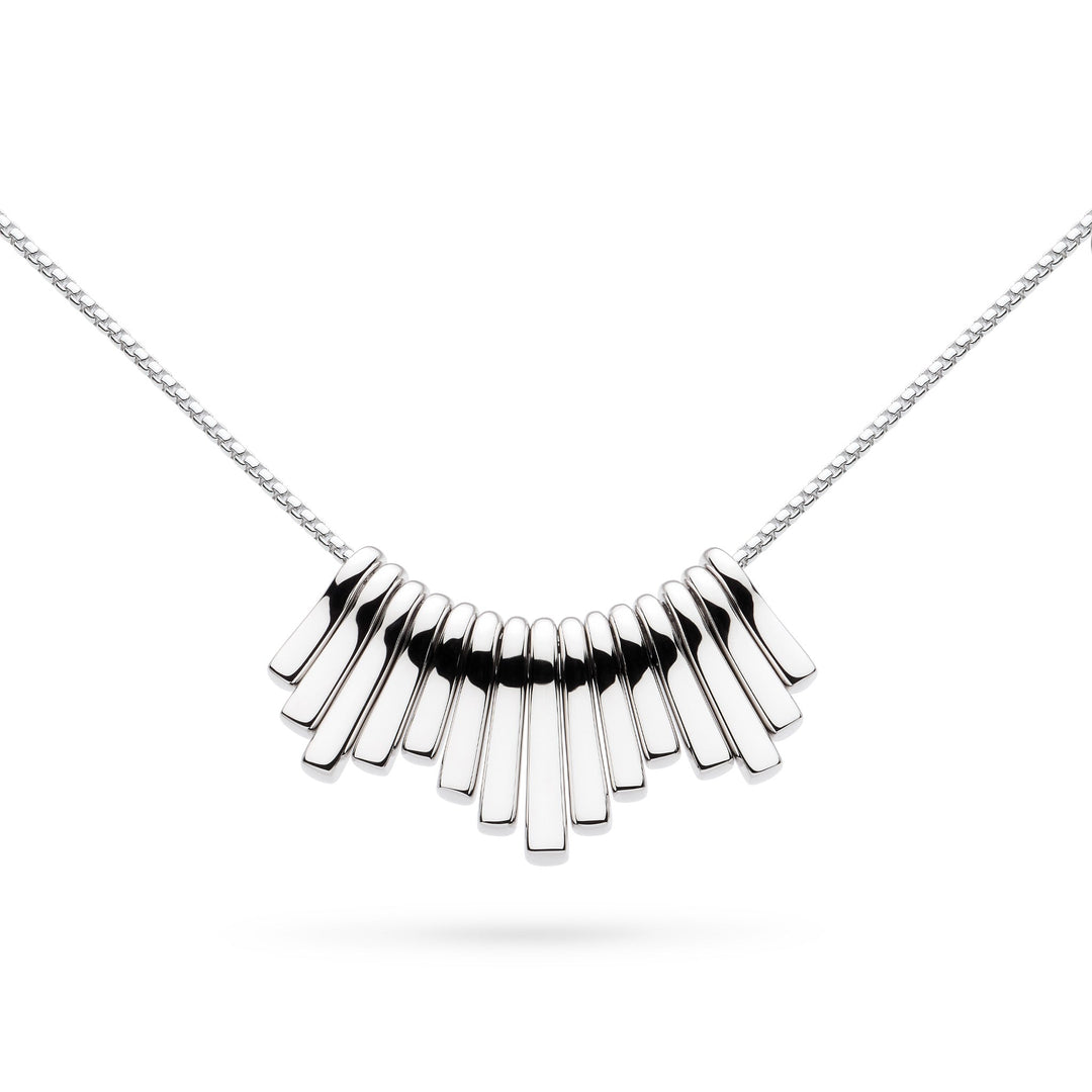 Kit Heath Array Rhodium Plated Luxe Dangle 18 Necklace 91891RP