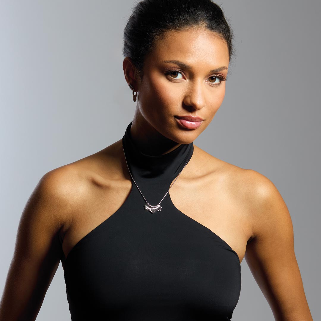 Kit Heath Array Rhodium Plated Luxe Dangle 18 Necklace 91891RP