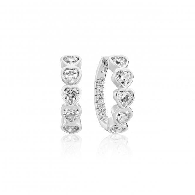 925 Sterling Silver Amorino Creolo Earrings SJ - E2490 - CZSif JakobsSJ - E2490 - CZ