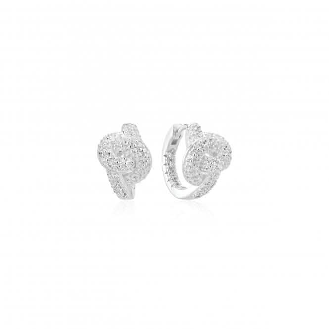 NKlaus Orecchino Creolo Pieghevole Quadrato In Argento 925 – 12mm Lucido (1 Pezzo)