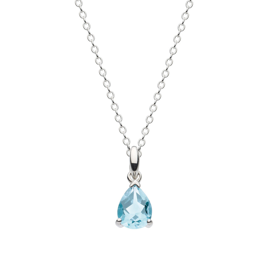 Dew Blue Topaz Teardrop Pendant 92923BT