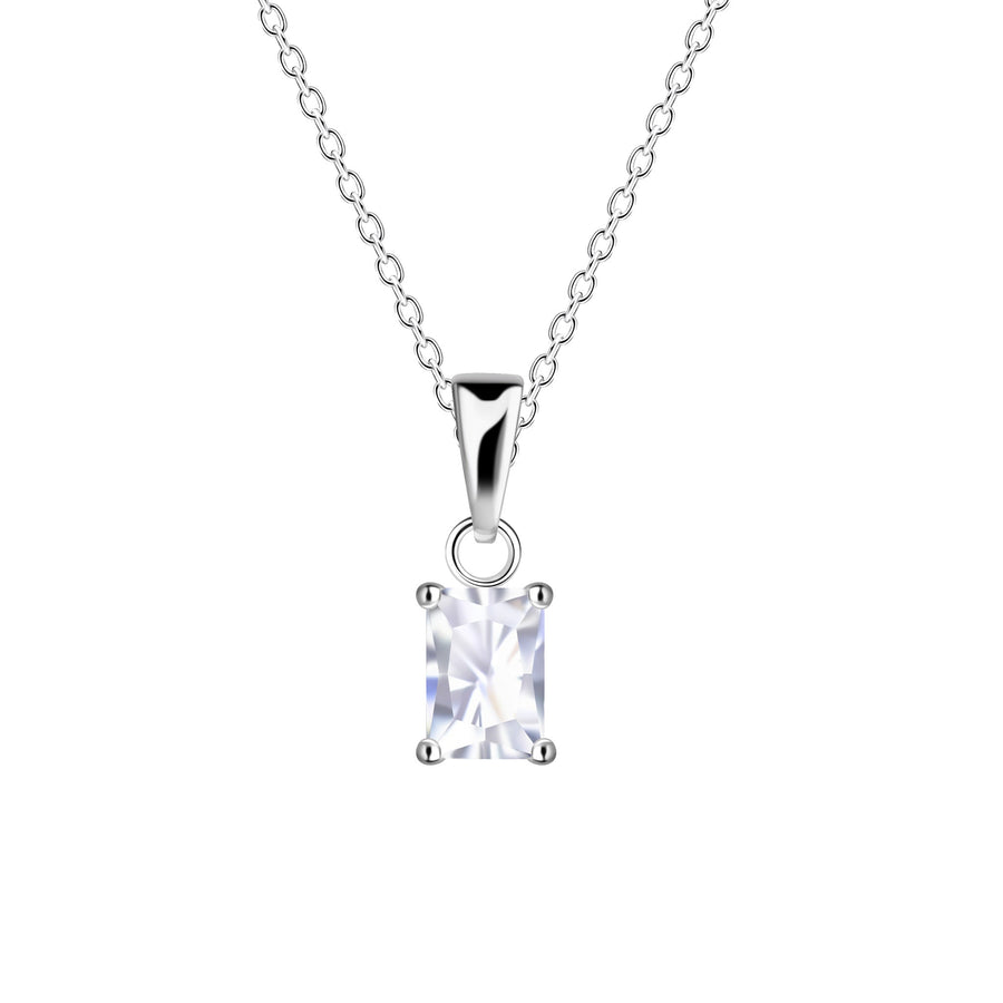 Dew Baguette 4x6mm Zirconia Pendant 92927CZ