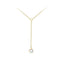 Dew 6mm Shell Pearl Gold Plated Lariat 18" Necklace 93104GSH