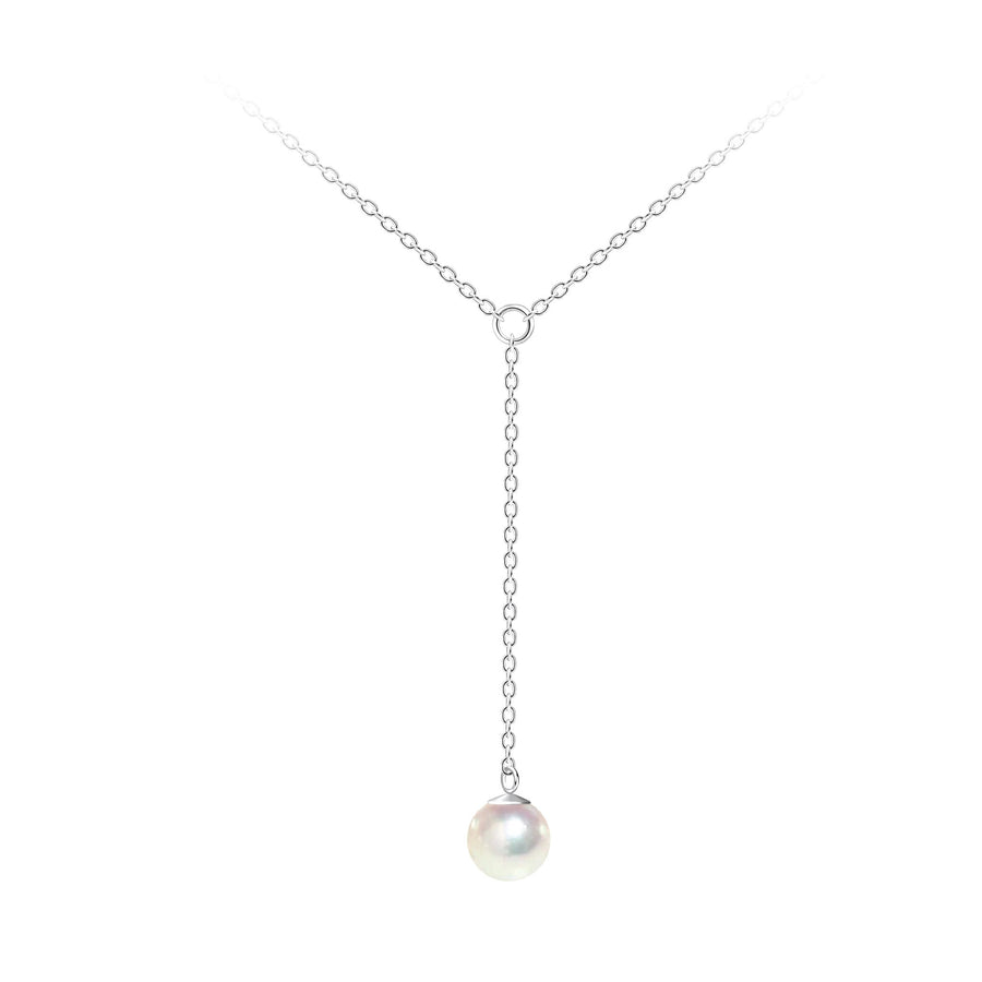 Dew 6mm Shell Pearl Lariat 18" Necklace 93104SHP