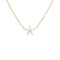 Dew Gold Plated Star Flower CZ 18 Inch Necklace