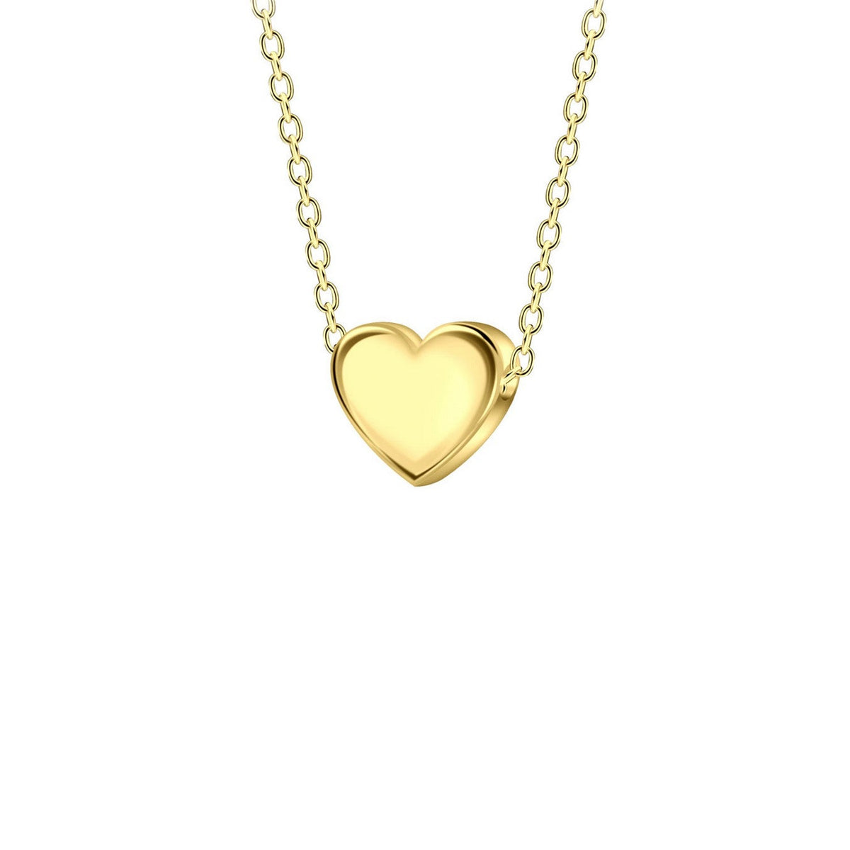 Dew Gold Plated Love Heart 18 Inch Necklace