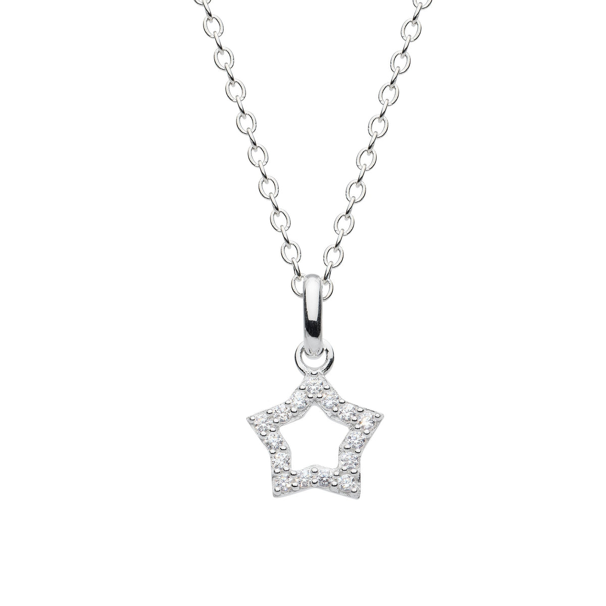 Dew Zirconia Open Star Pendant 94870CZ