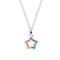 Dew Rainbow Nano Gem Open Star Pendant 94870MCZ
