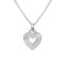 Dew Ridged Open Heart Pendant 95812HP