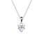 Dew Zirconia Dainty Heart Bow Pendant 95865CZ