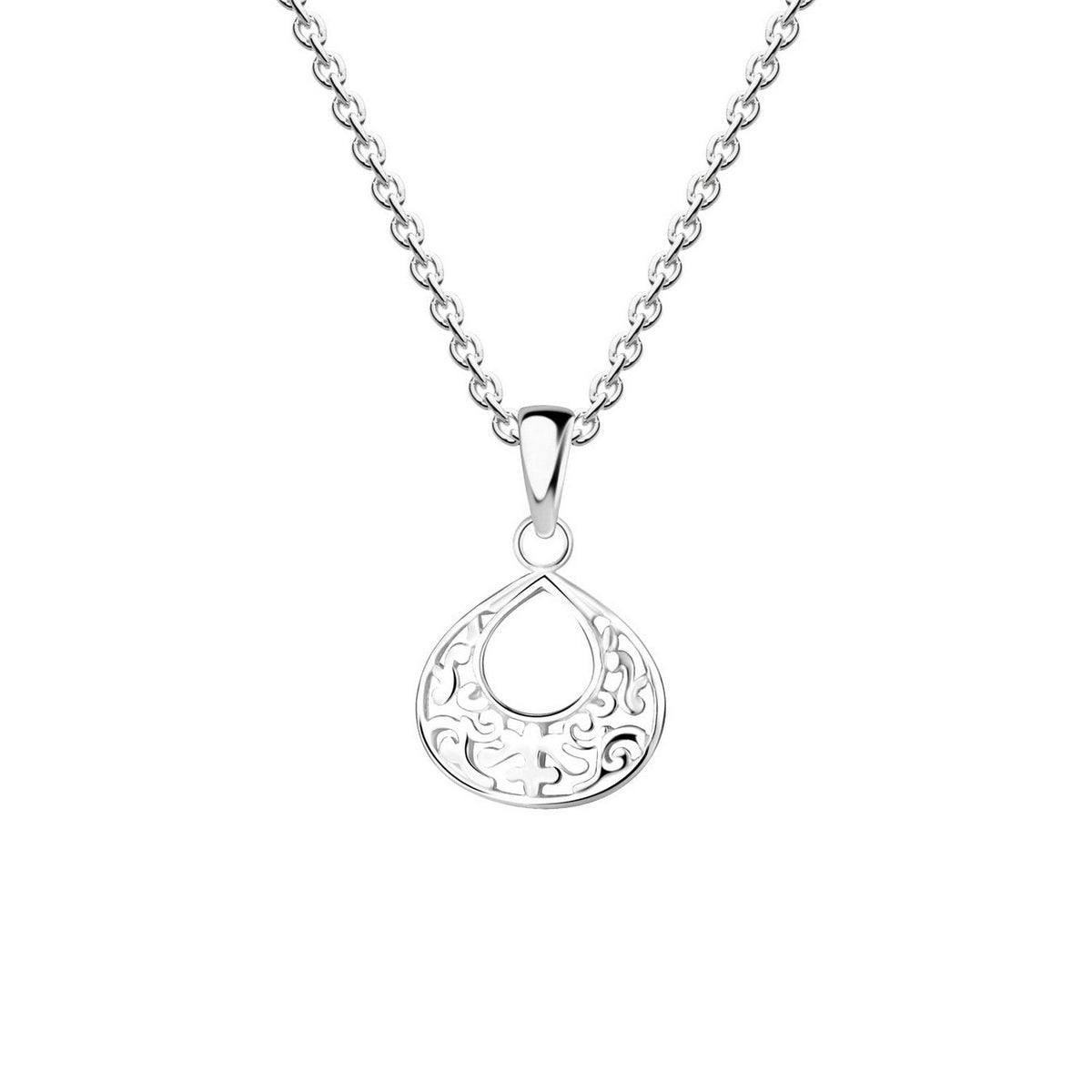 Dew Filigree Teardrop Pendant