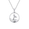 Dew Whale Tail Disc Pendant
