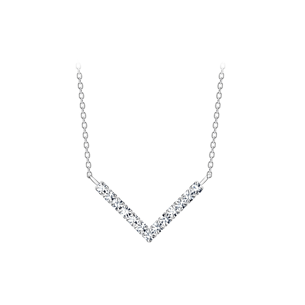 Dew Crystal Chevron 18" Necklace 9784CC