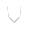 Dew Crystal Chevron 18" Necklace 9784CC