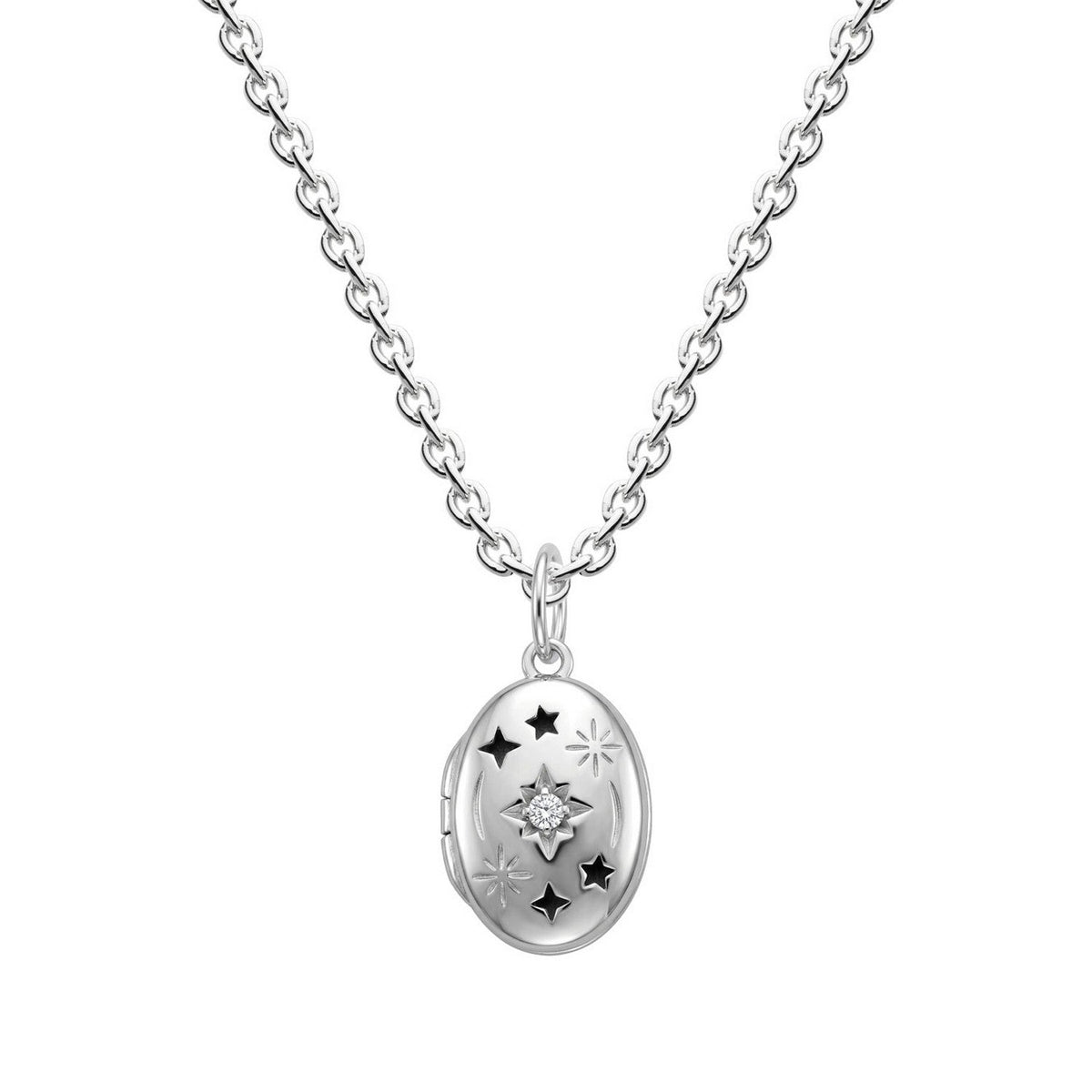 Dew Star CZ Locket Pendant