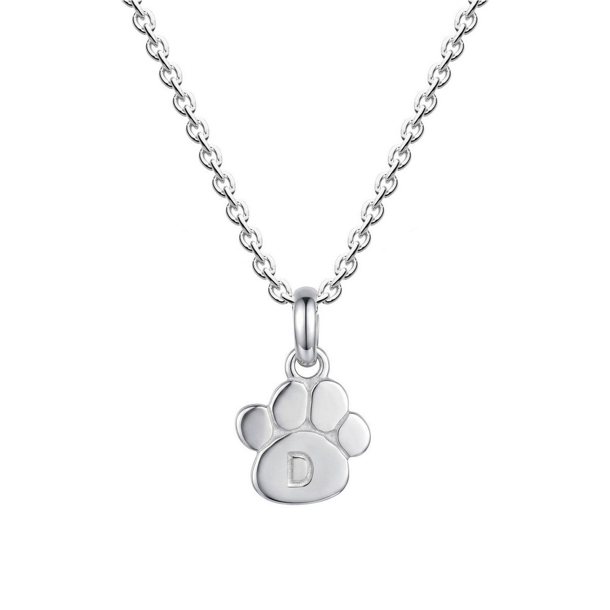 Dew Paw Print D Pendant