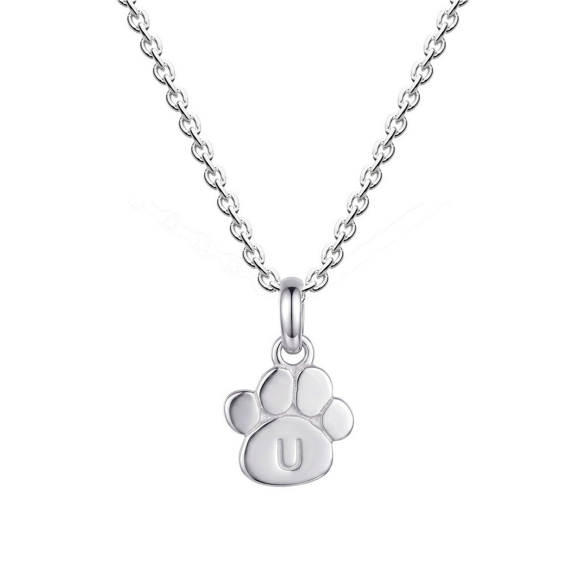 Dew Paw Print U Pendant