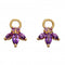 9ct Amethyst Flower Navette Component Yellow Gold Earrings GY013MElements GoldGY013M