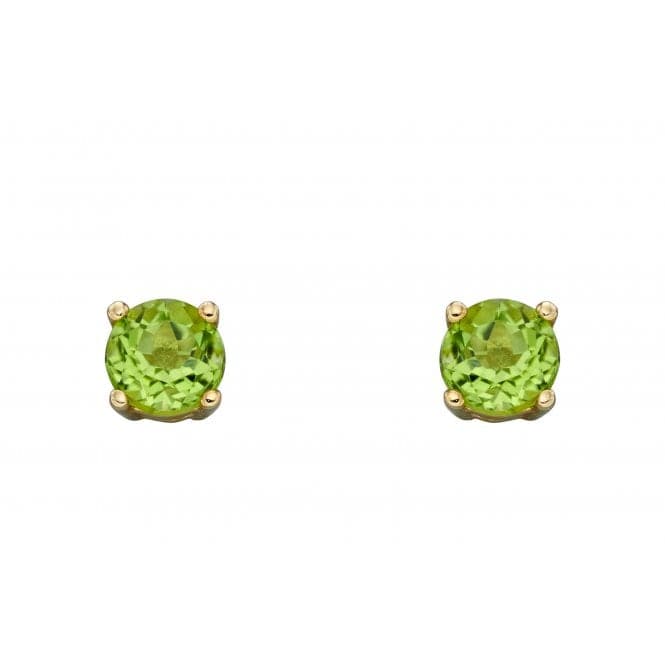 9ct August Peridot 4mm Stud Earrings GE2333Elements GoldGE2333