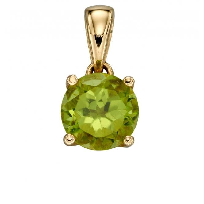 9ct August Peridot Pendant GP2195Elements GoldGP2195