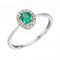 9ct Cluster Emerald White Gold RingElements GoldGR572G 52
