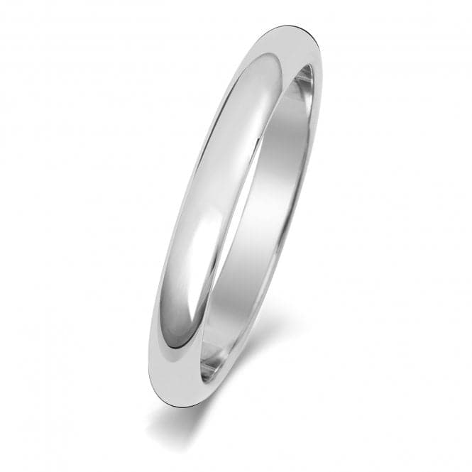 9ct D Shape 2.5mm Wedding Ring W102WHWedding BandsW102WH/J