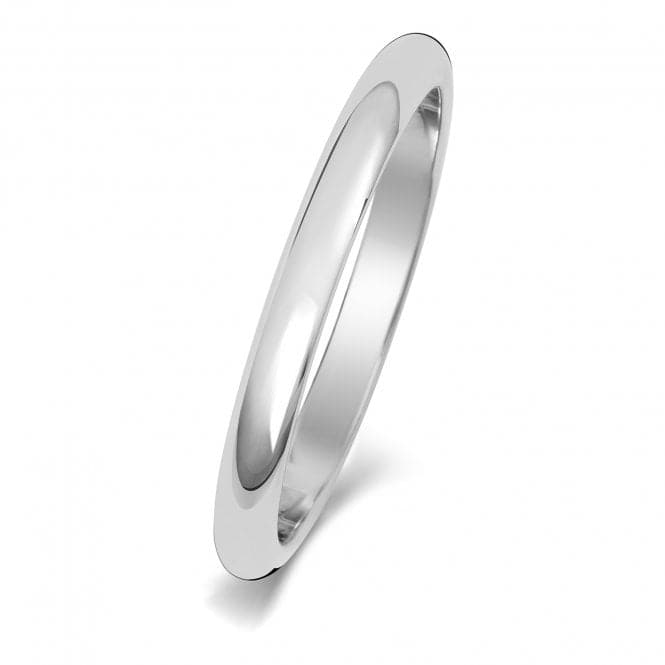 9ct D Shape 2mm Wedding Ring W101WHWedding BandsW101WH/J