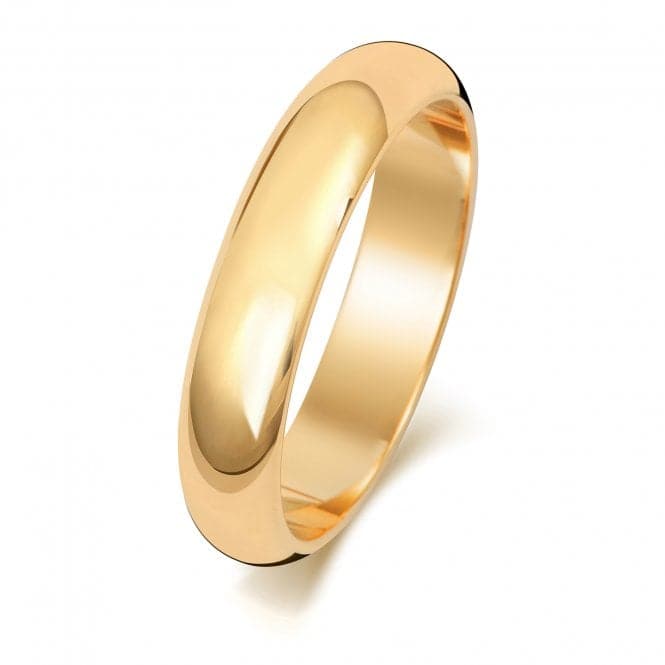 9ct D Shape 4 mm Wedding Ring W104HWedding BandsW104H/J
