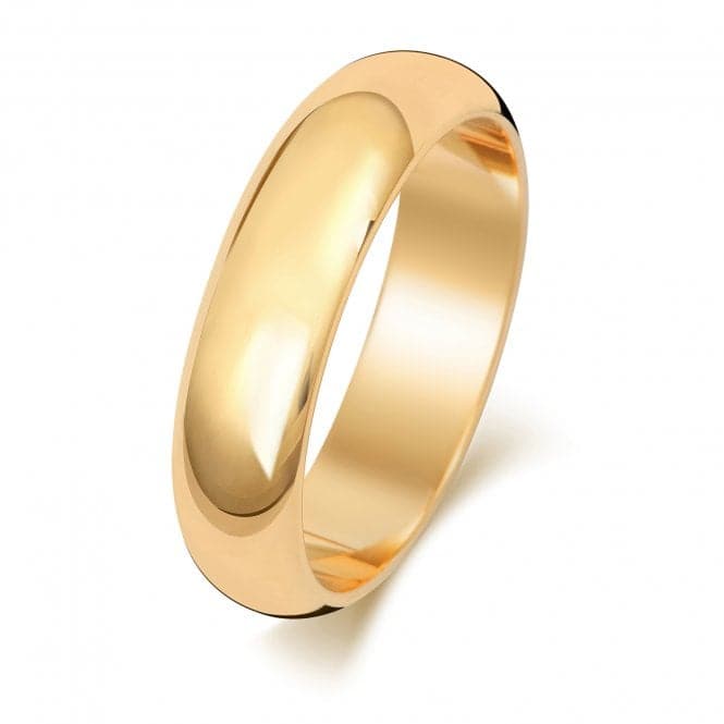 9ct D Shape 5 mm Wedding Ring W105HWedding BandsW105H/M