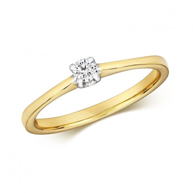 9ct Diamond 4 Claw Solitaire Gold Rings RD608Diamond JewelleryRD608/J