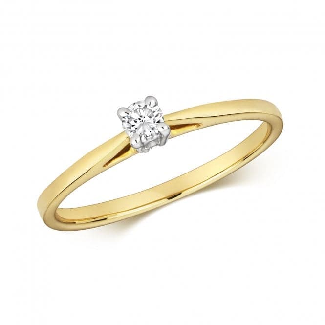 9ct Diamond 4 Claw Solitaire Gold Rings RD612Diamond JewelleryRD612/J