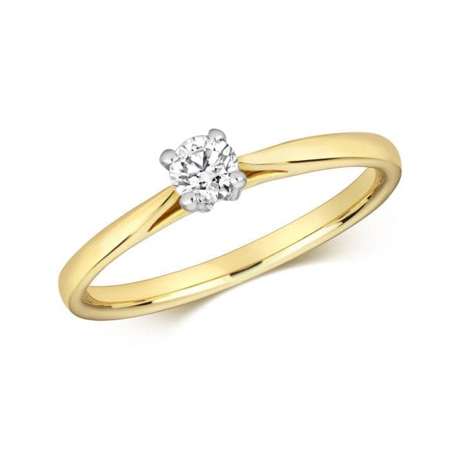 9ct Diamond 4 Claw Solitaire Gold Rings RD614Diamond JewelleryRD614/J
