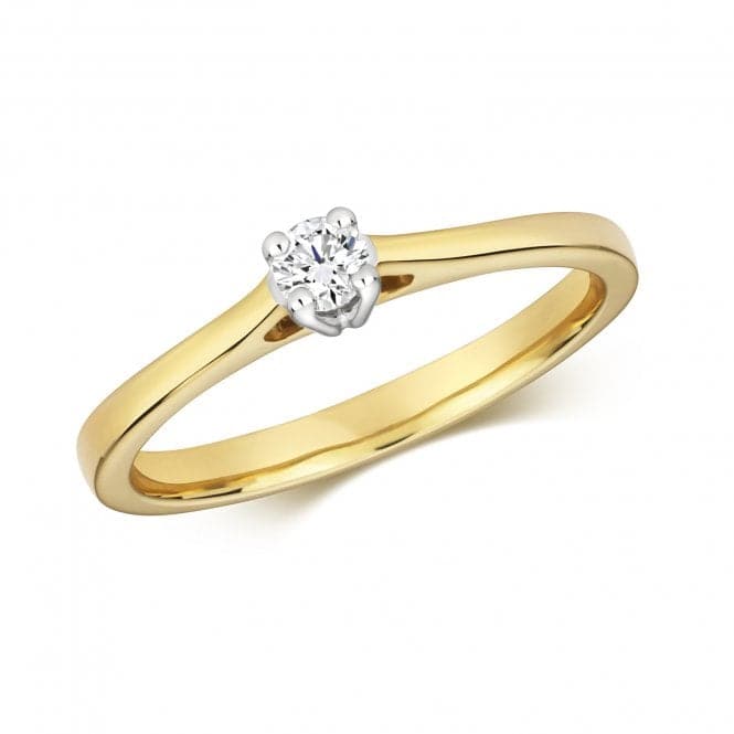 9ct Diamond 4 Claw Solitaire Gold Rings RD616Diamond JewelleryRD616/J