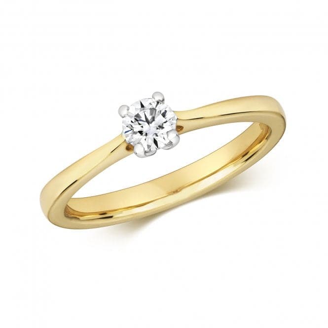 9ct Diamond 4 Claw Solitaire Gold Rings RD618Diamond JewelleryRD618/J