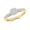 9ct Diamond Brilliant Illusion Solitaire Gold Rings RD698Diamond JewelleryRD698/J