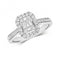 9ct Diamond Cluster White Gold RD838WDiamond JewelleryRD838W/J