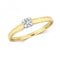9ct Diamond Crossover Solitaire Gold Rings RD605Diamond JewelleryRD605/J