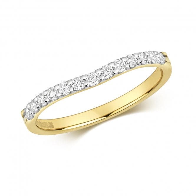 9ct Diamond Curve Gold RD819Diamond JewelleryRD819/J