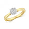 9ct Diamond Illusion Solitaire Gold Rings RD689Diamond JewelleryRD689/J