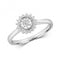 9ct Diamond Illusion Solitaire White Gold Rings RD663WDiamond JewelleryRD663W/J