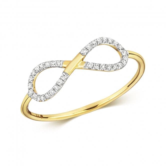 9ct Diamond Infinity Gold RD809Diamond JewelleryRD809/J