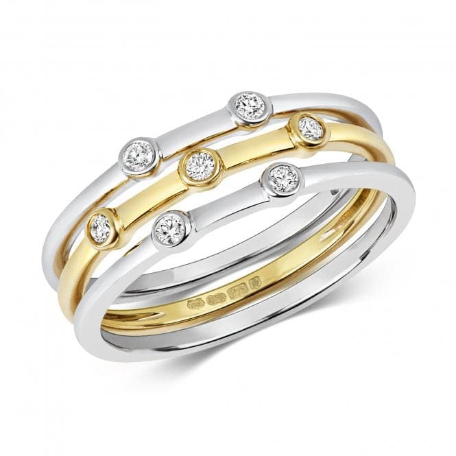 9ct Diamond Set Of 3 White Gold,Gold Ring RD199Diamond JewelleryRD199/J