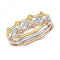 9ct Diamond Set Of 3 White Gold,Gold,Rose Gold RD815Diamond JewelleryRD815/J