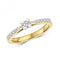 9ct Diamond Solitaire Set Shoulders Gold Rings RD622Diamond JewelleryRD622/J